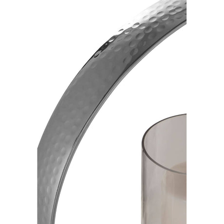 Cirqua Medium Silver Candle Holder