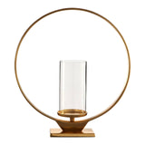 Cirqua Large Gold Finish Candle Holder