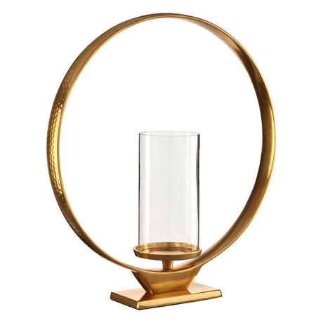 Cirqua Large Gold Finish Candle Holder