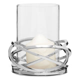 Luna Small Silver Candle Holder