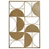 Trento Gold Finish Semicircle Design Wall Art