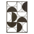 Trento Black Finish Semicircle Wall Art