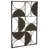 Trento Black Finish Semicircle Wall Art