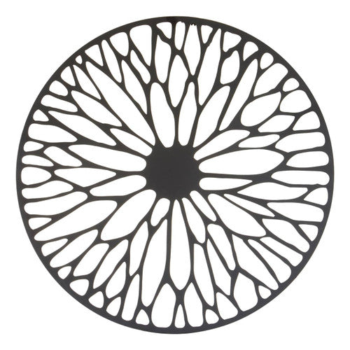 Trento Small Black Frame Floral Design Wall Art