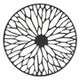 Trento Medium Black Frame Floral Design Wall Art