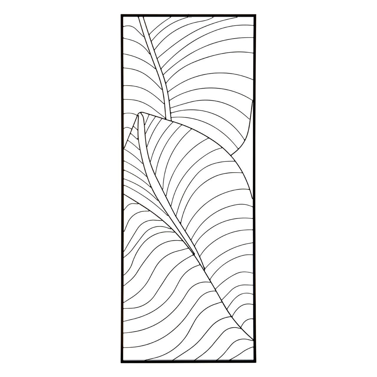Trento Large Leaf Design Wall Art