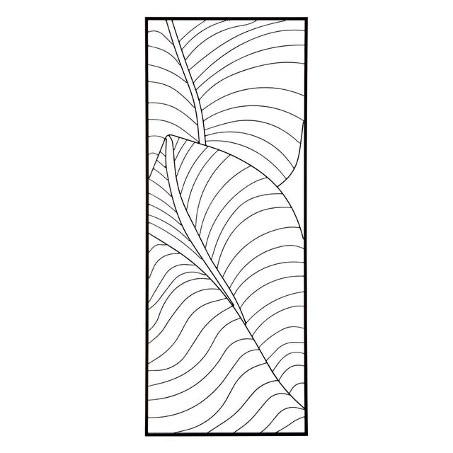 Trento Large Leaf Design Wall Art