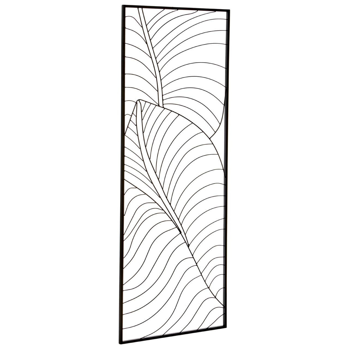 Trento Large Leaf Design Wall Art