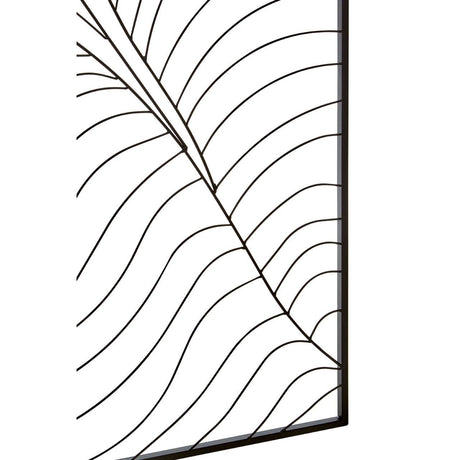 Trento Large Leaf Design Wall Art