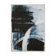 Astratto Blue and Black Brushstroke Wall Art