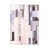 Astratto Pink and Grey Geometric Design Wall Art