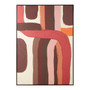 Astratto Multi Coloured Abstract Brushstroke Design Wall Art