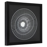 Modello Black And Silver Wire Sunburst Wall Art