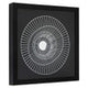 Modello Black And Silver Wire Sunburst Wall Art