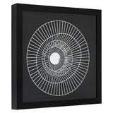 Modello Black And Silver Wire Sunburst Wall Art
