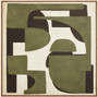 Astratto Green Textured Abstract Wall Art