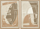 Astratto Set of 2 Textured Neutral Abstract Wall Art