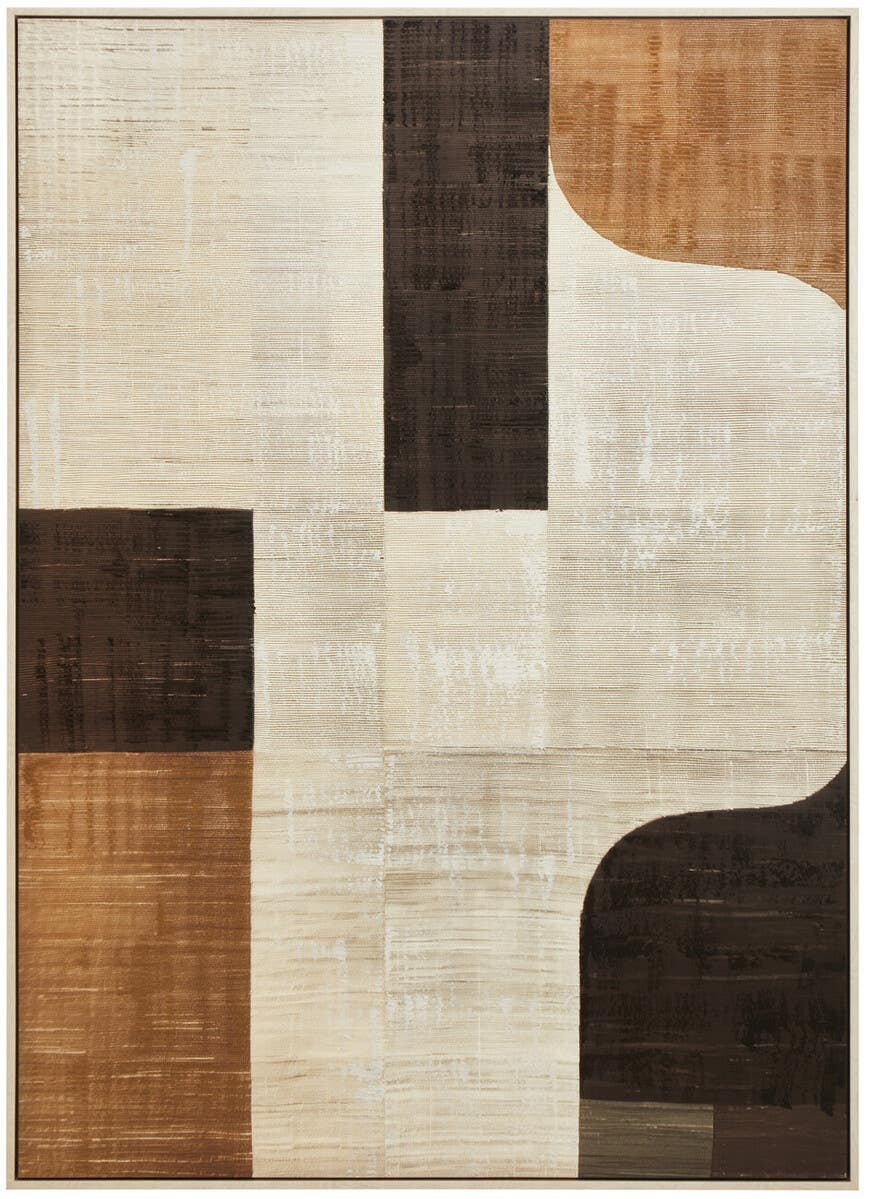 Astratto Neutral Abstract Textured Canvas Wall Art