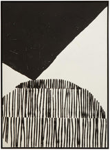 Astratto Black and White Abstract Hand Painted Wall Art