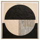 Astratto Black and Cream Abstract Square Wall Art