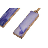 Agata Blue Warm Metallic Serving Set