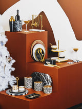 Omari Condiment Set With Black Slate Tray