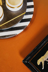 Omari Condiment Set With Black Slate Tray