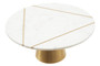 Omari White Marble Cake Stand