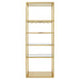 Piermount Gold Bar Shelf Unit With Glass Rack