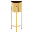 Piermount Large Gold Finish Planter