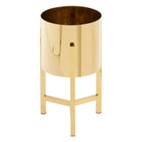 Piermount Small Gold Finish Planter