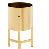 Piermount Small Gold Finish Planter