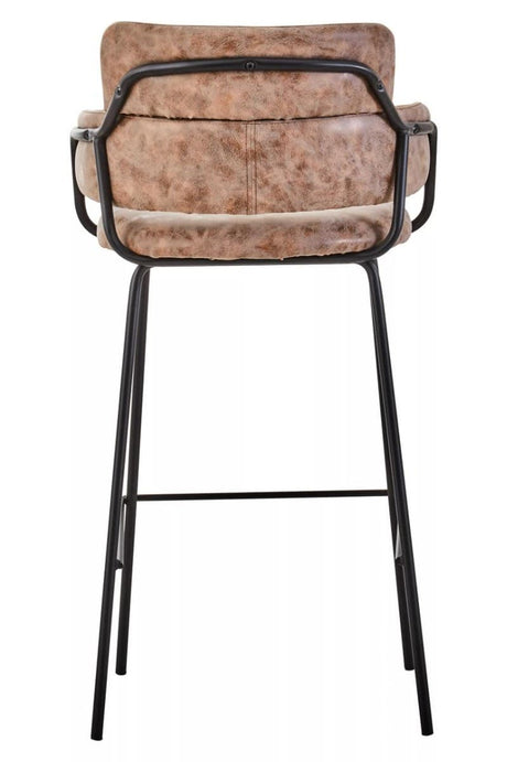 Tamzin Brown Faux Leather Bar Chair