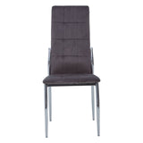 Tamzin Mink Velvet High Back Dining Chair