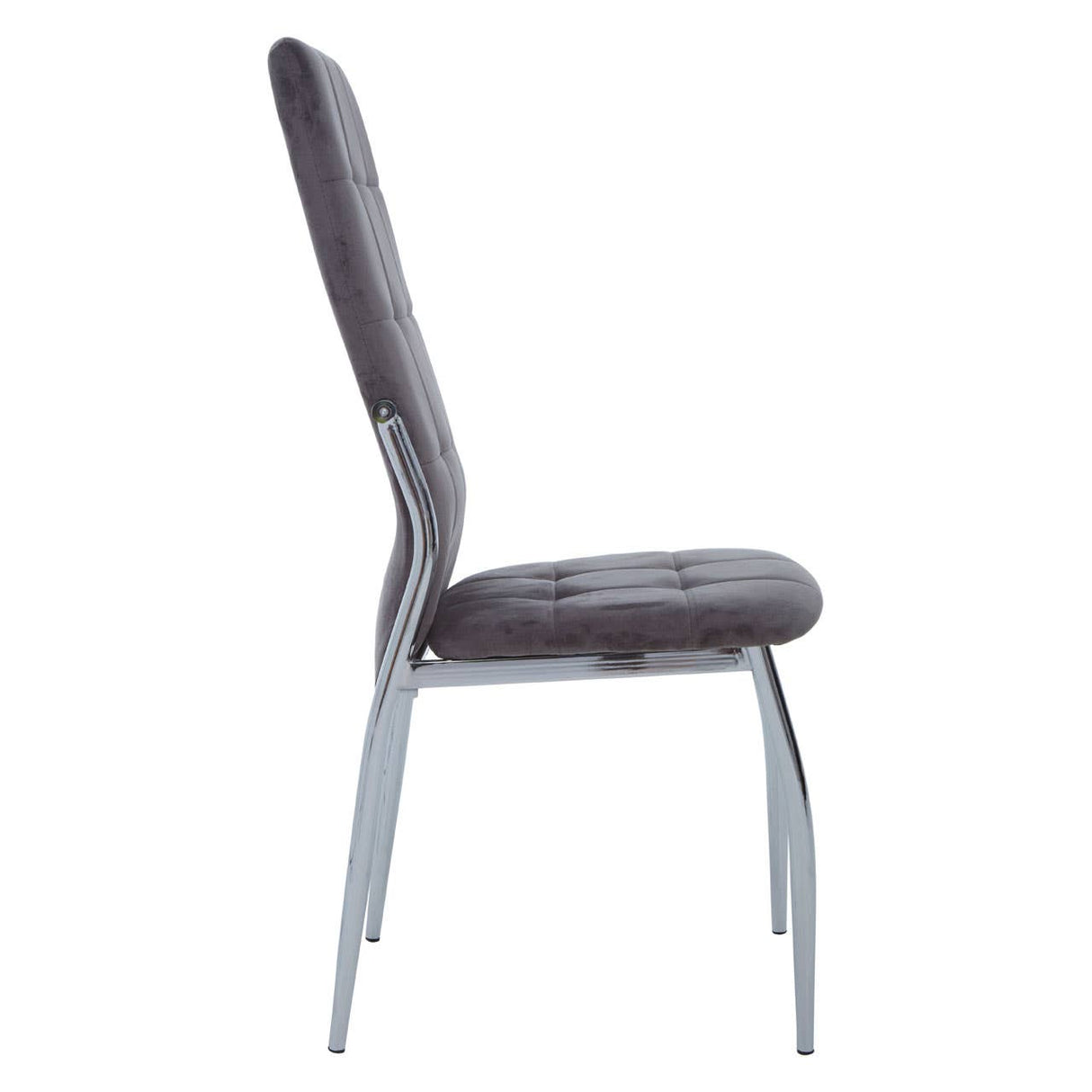 Tamzin Mink Velvet High Back Dining Chair