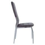 Tamzin Mink Velvet High Back Dining Chair