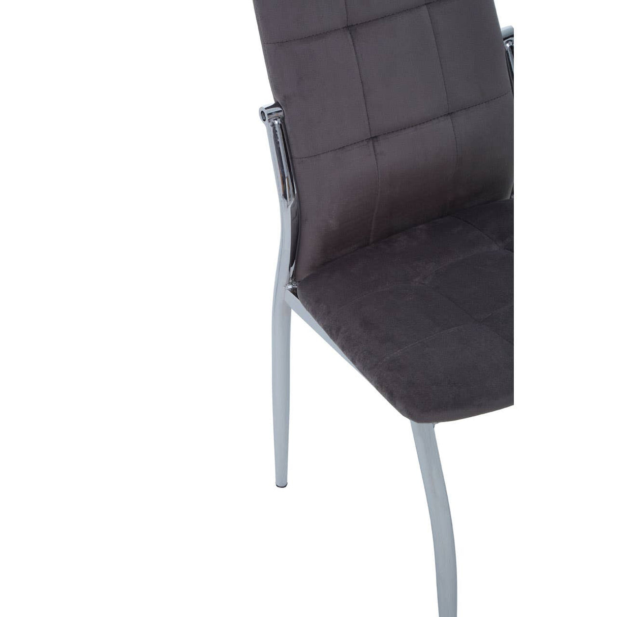 Tamzin Mink Velvet High Back Dining Chair