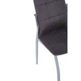Tamzin Mink Velvet High Back Dining Chair