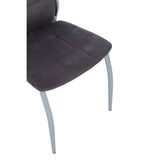 Tamzin Mink Velvet High Back Dining Chair