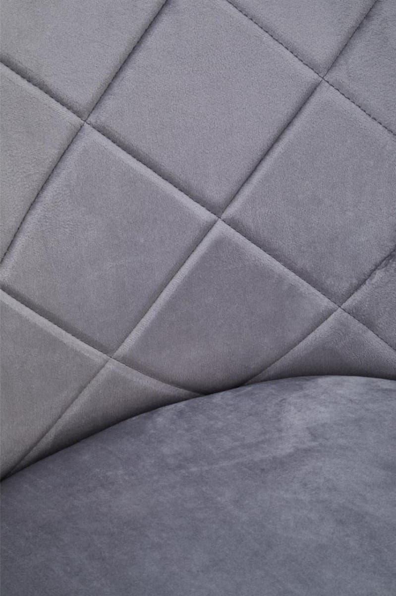 Tamzin Mink Velvet Splayed Dining Chair