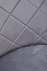 Tamzin Mink Velvet Splayed Dining Chair