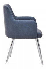 Tamzin Dark Grey And Chrome Dining Chair