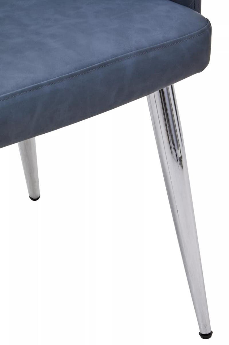 Tamzin Dark Grey And Chrome Dining Chair