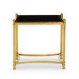 Ackley Black And Gold Side Table