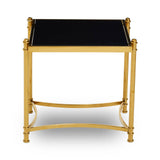 Ackley Black And Gold Side Table