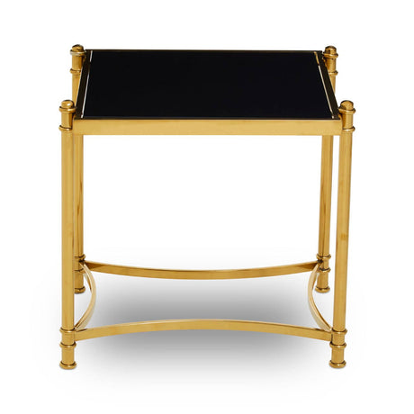 Ackley Black And Gold Side Table
