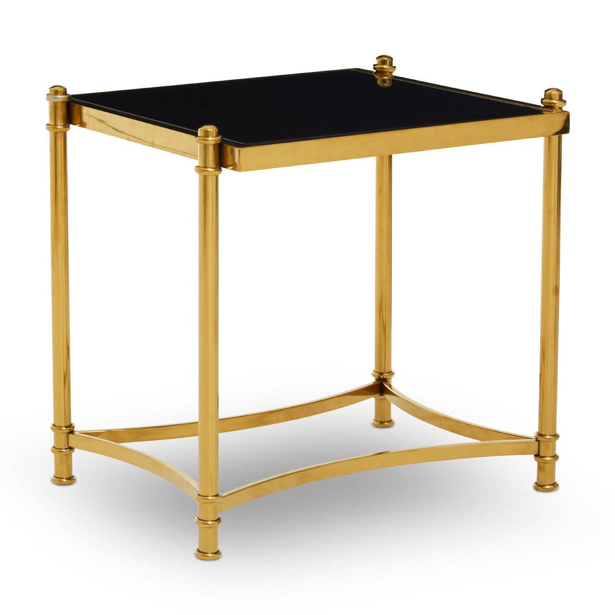 Ackley Black And Gold Side Table