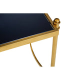Ackley Black And Gold Side Table