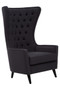 Cala Black Tufted Highback Chair