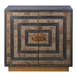 Roselle Two Door Recycled Elm Wood Sideboard